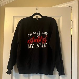 Black crewneck